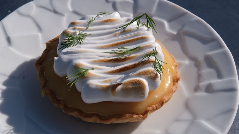 Receta de tarta de limn, cardamomo y eneldo de Elena en MasterChef 13